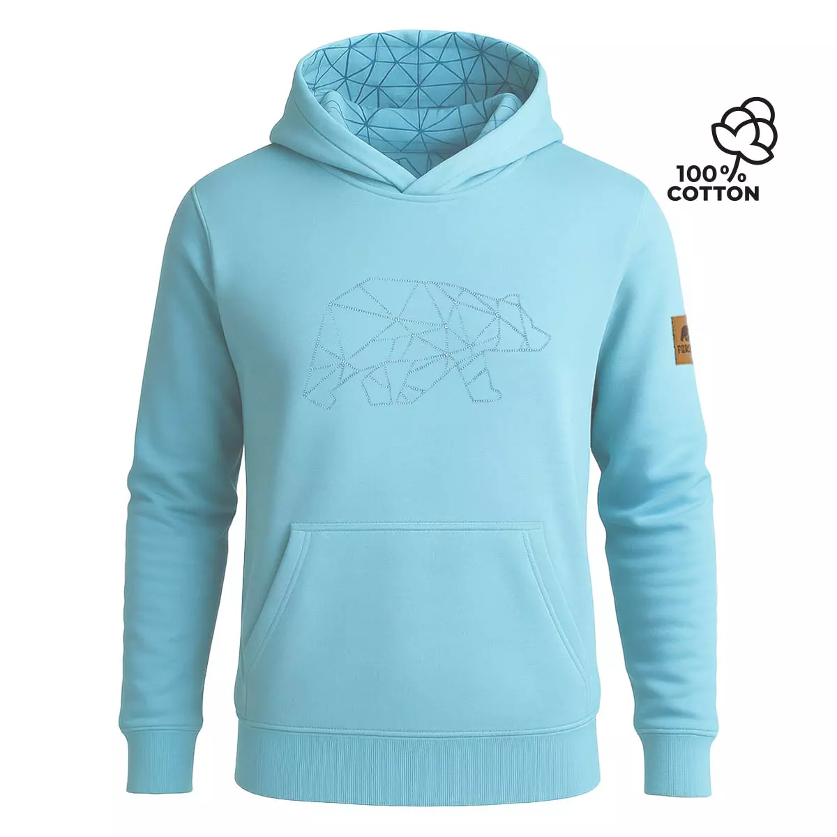 FORSBERG Hoodie mit gesticktem Polygonbär - 7