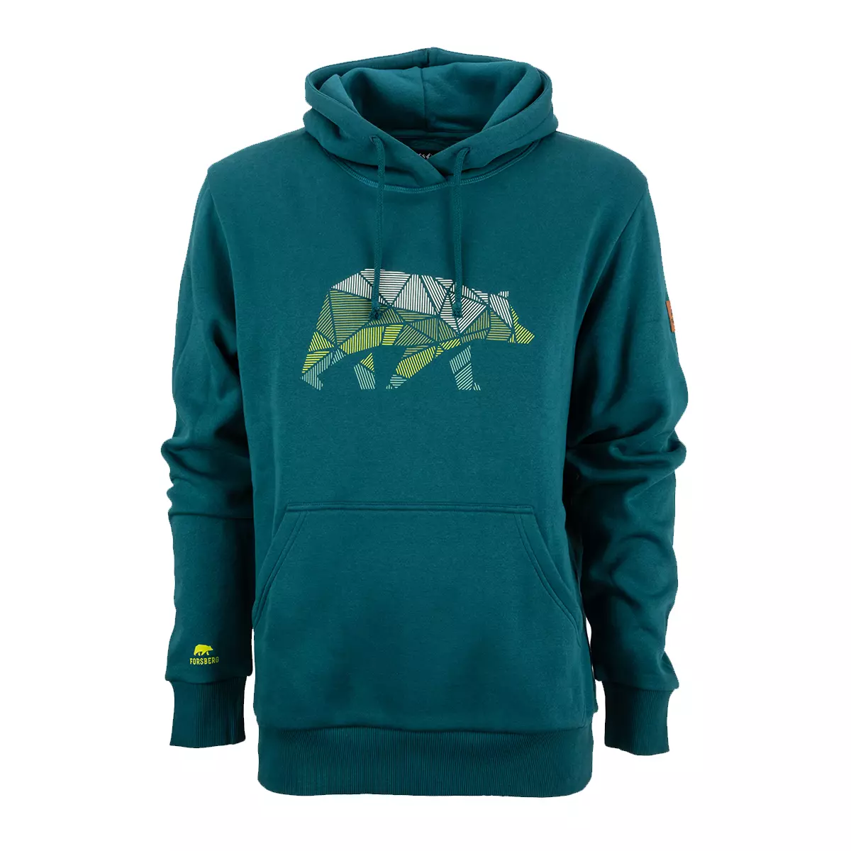FORSBERG Hoodie mit gestreiftem Brustlogo - 1