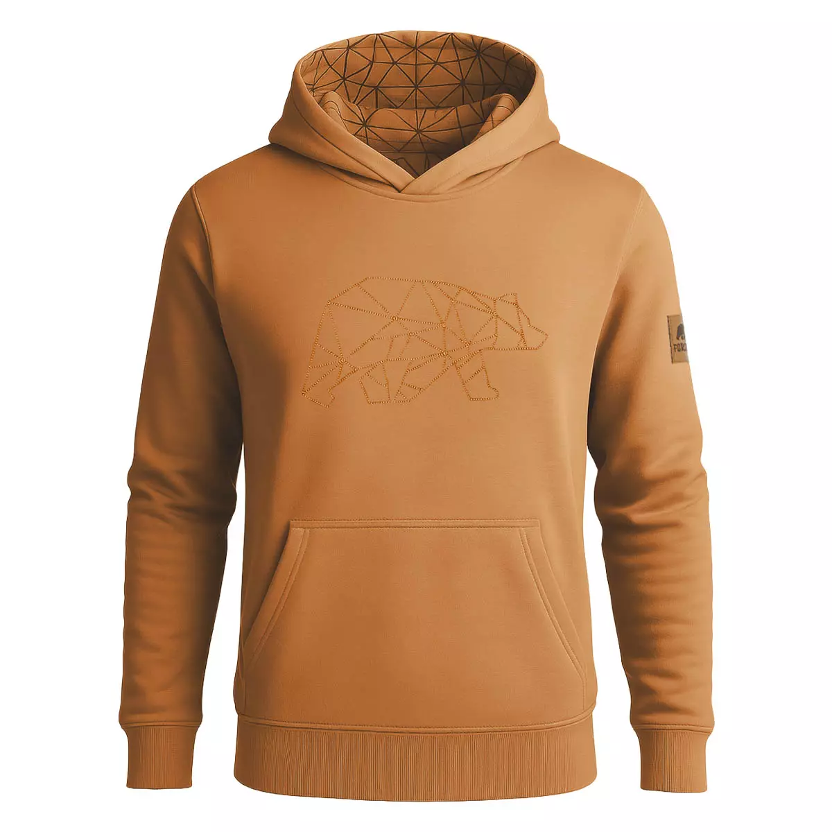 FORSBERG Hoodie mit gesticktem Polygonbär - 2