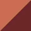 orange rouille/bordeaux