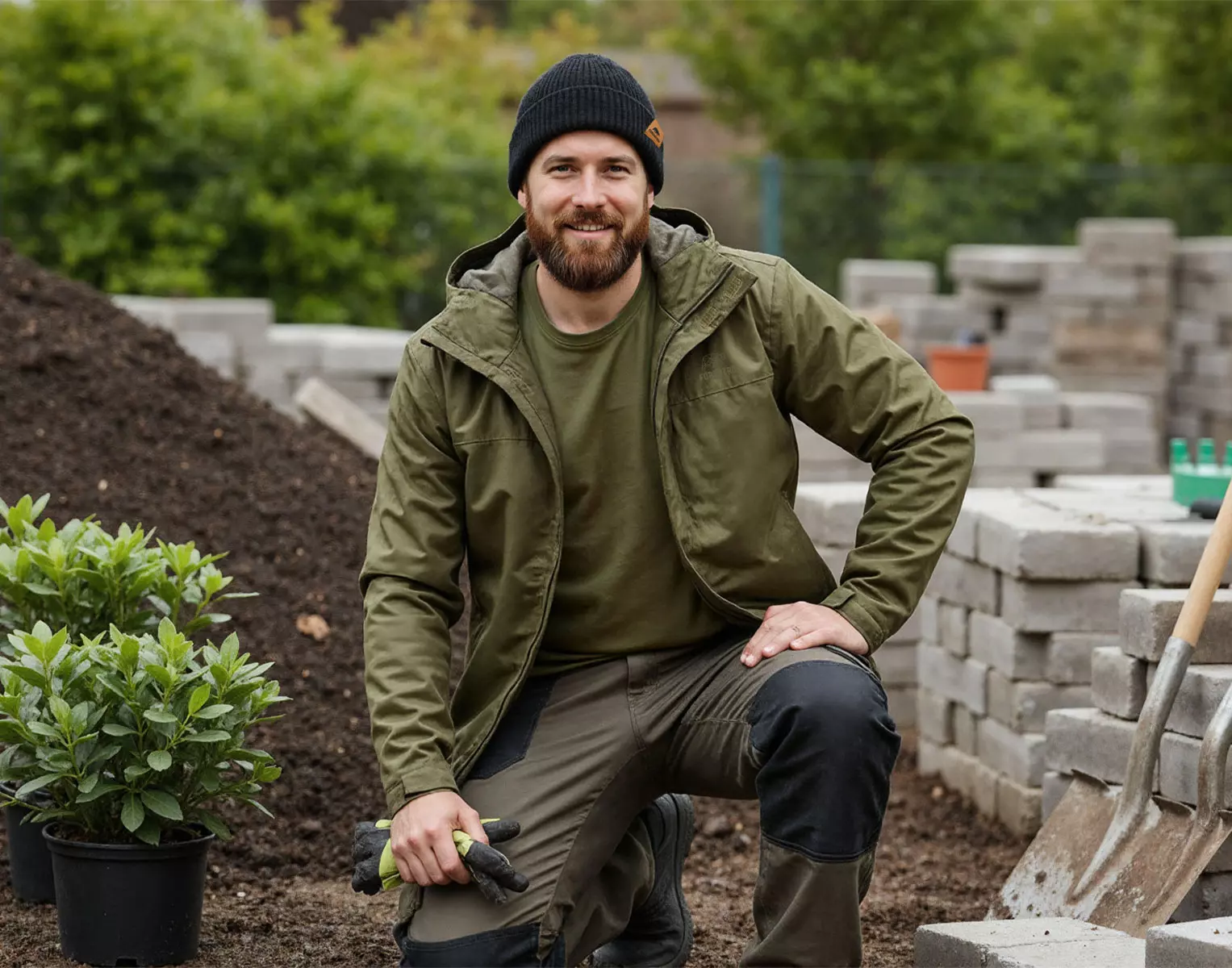 Garten, Gartenarbeit, Boden, Gärtner, Kappe