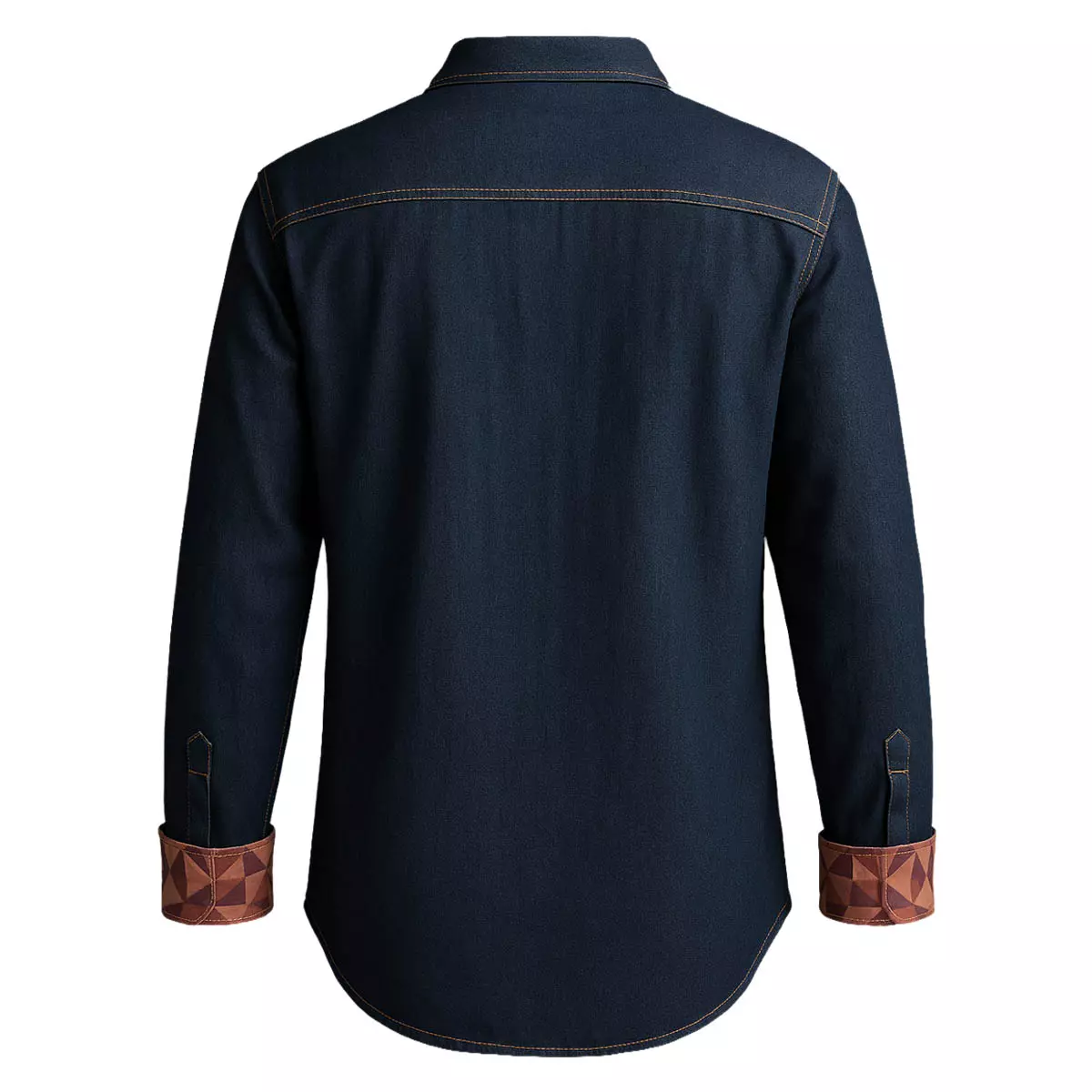 FORSBERG robustes Jeanshemd mit farbigem Ausputz - 3