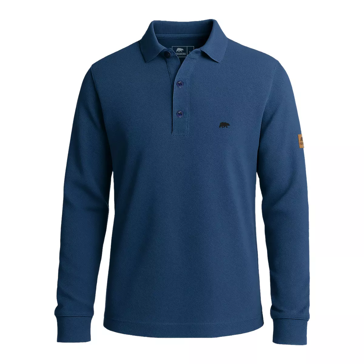 FORSBERG Langarm Poloshirt aus Baumwolle - 3