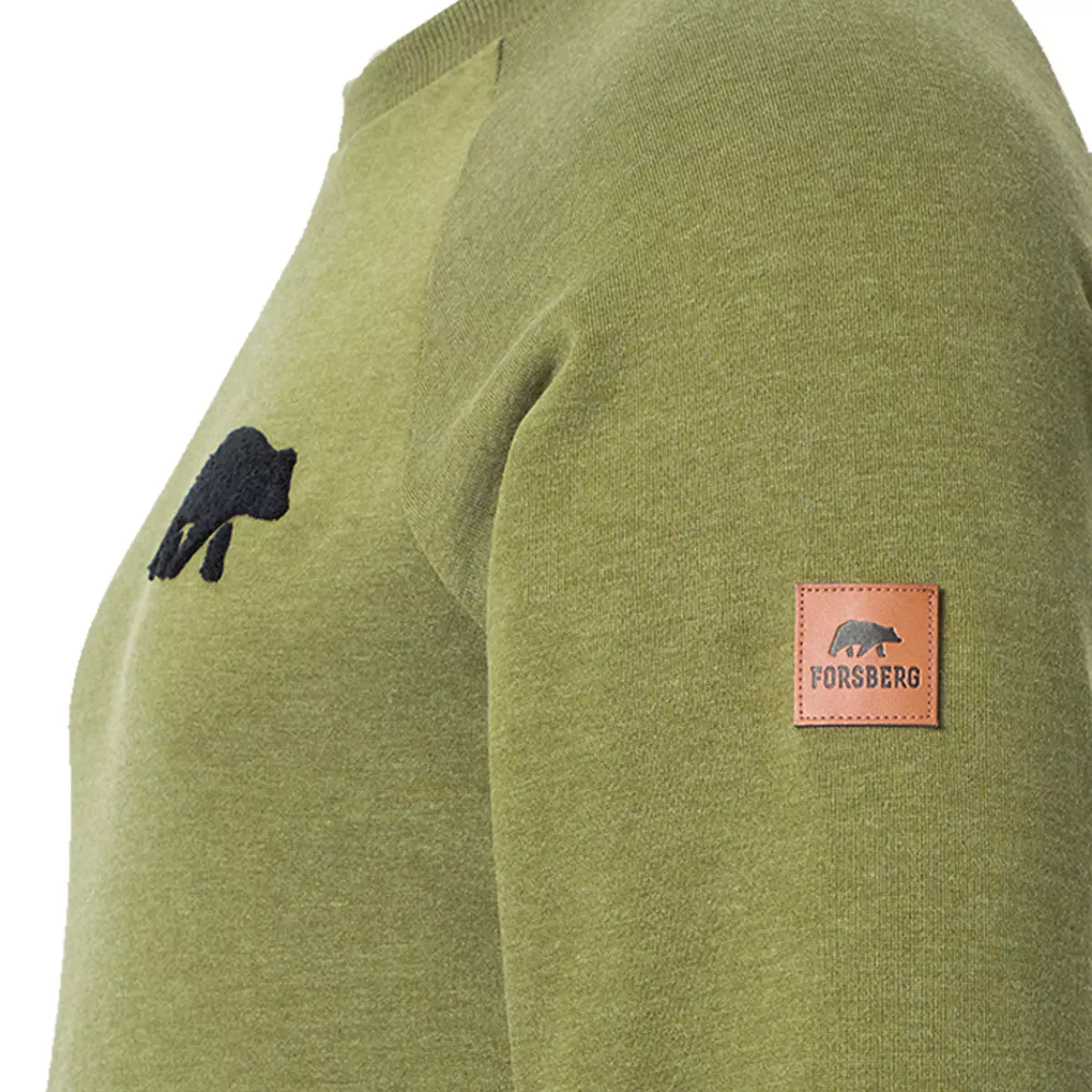 FORSBERG Sweatshirt mit Frottee Logo - 8