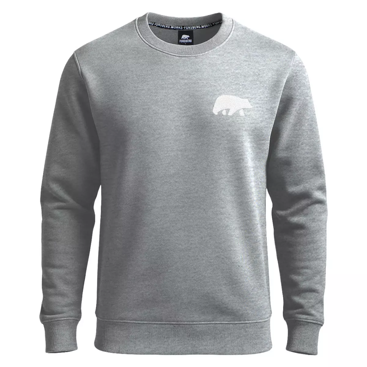 FORSBERG Sweatshirt mit Frottee Logo - 4