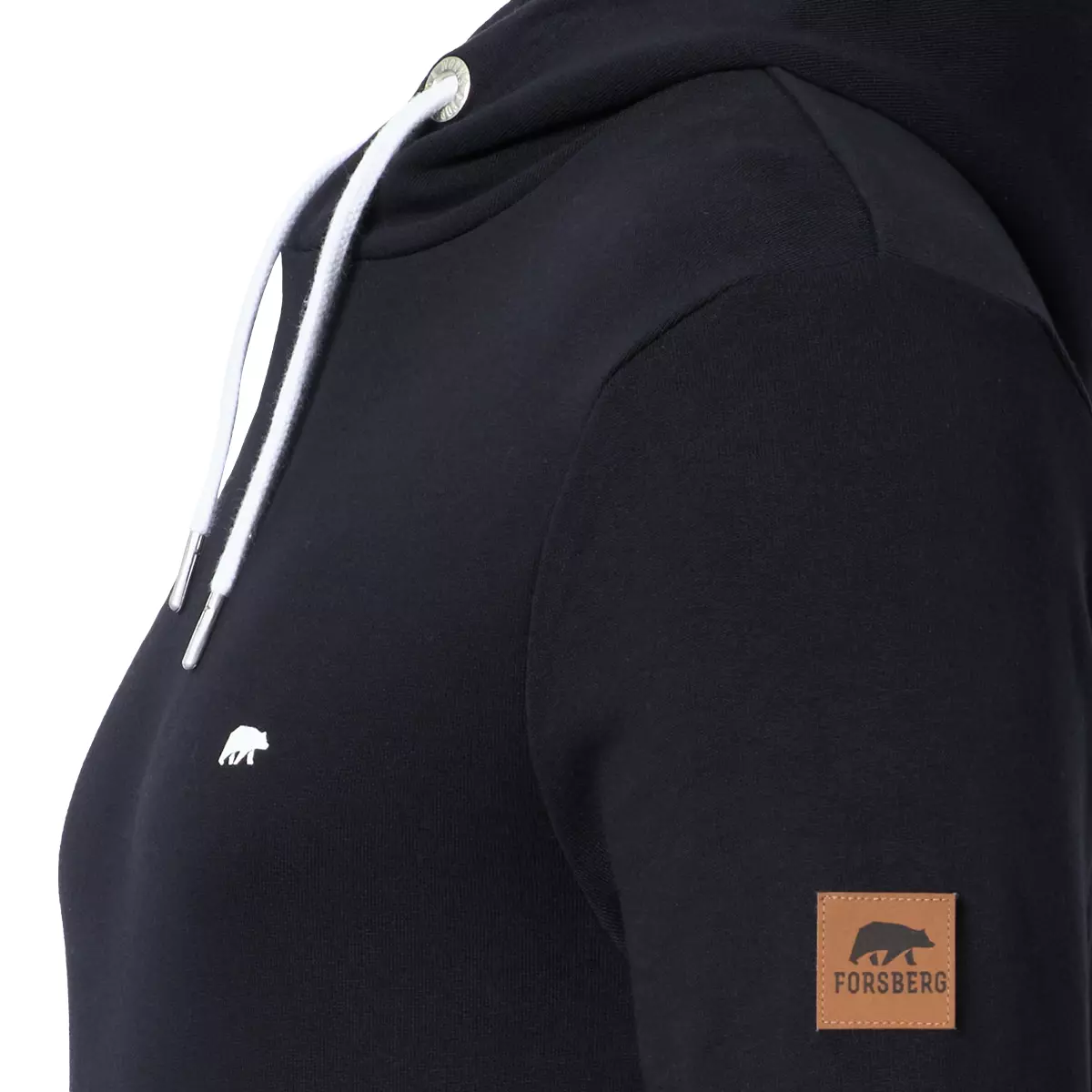 FORSBERG Hoodie mit Logo auf Brust und Rücken - 5