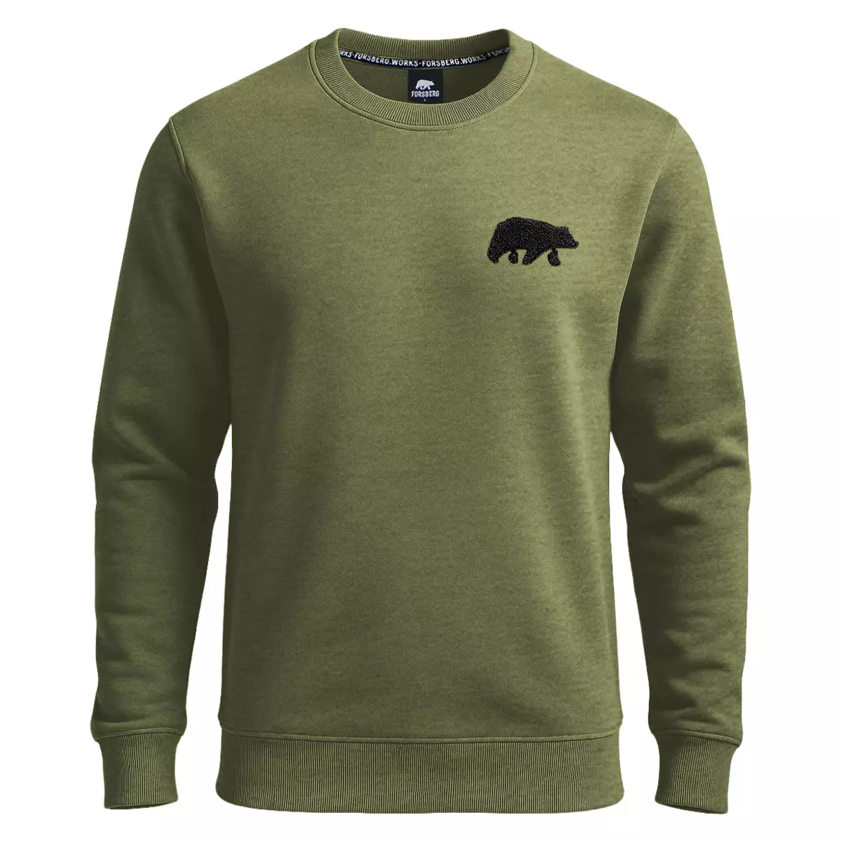 FORSBERG Sweatshirt mit Frottee Logo - 7